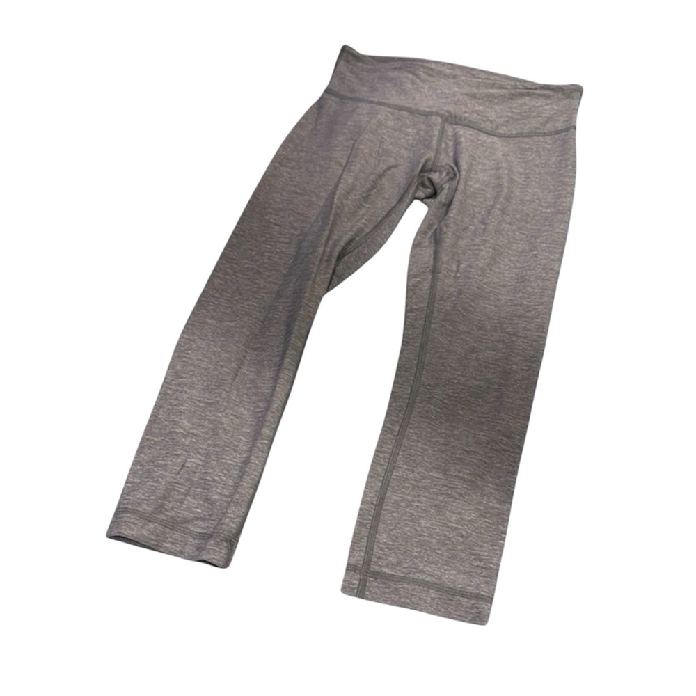Gray Lululemon Leggings sz 4 women’s capri pant activewear bottoms gym